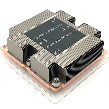 LGA Square Plate CPU LGA3647-1U-S71 Folded Fin Heat Sink