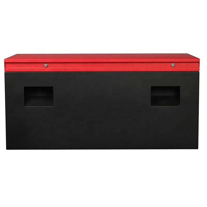 Heavy Duty Steel Locking Job Site Van Truck Garage Storage Security Tool Box Safe Chest