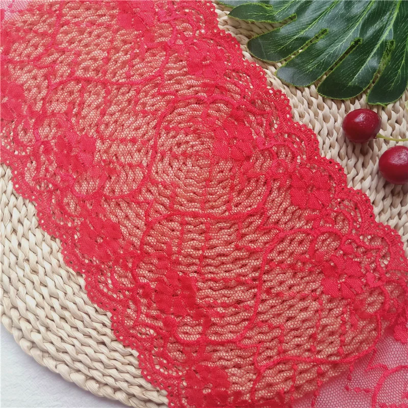 17.5 cm Elastic French Lace Flowers Large Edge Applies To Clothing Underwear Accessories E4275