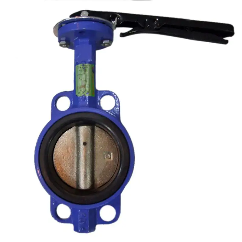 D371X-10 / 16ZB7 turbine wafer type butterfly valve stainless steel 304 valve plate soft seal centerline butterfly valve