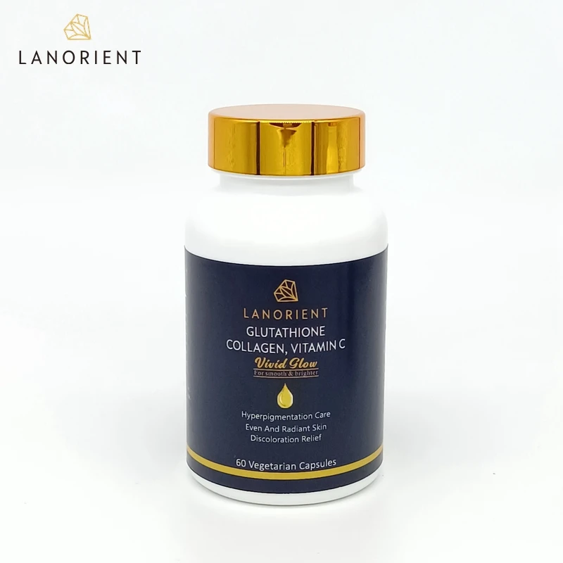  Effective Skin Lightening Supplement Vegan L-Glutathione Whitening Pills Vitamin C
