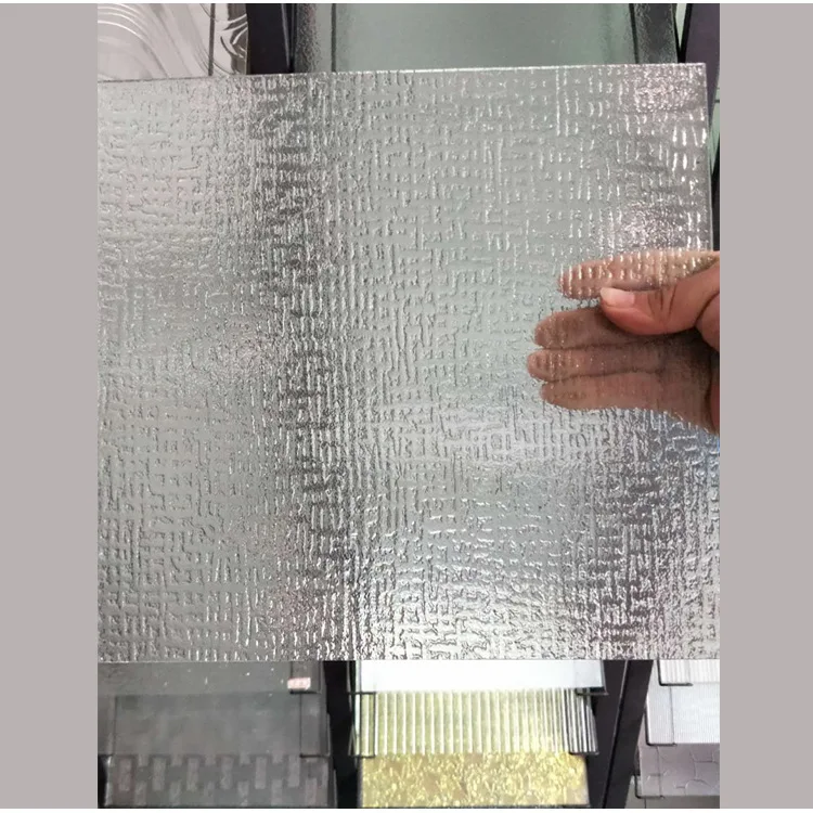 Shandong Glass Factory Offer 4mm-12mm Clear Transparent Moru Patterned Fluted Figured Ribbed Glass For Top Table Window Bar Door