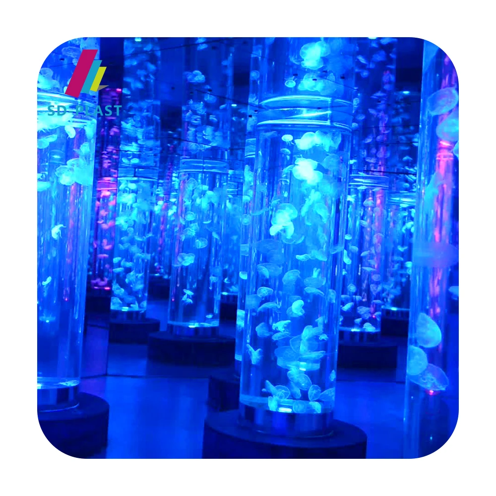 Customized acrylic fish tank aquarium large diameter acrylic tube for aquarium