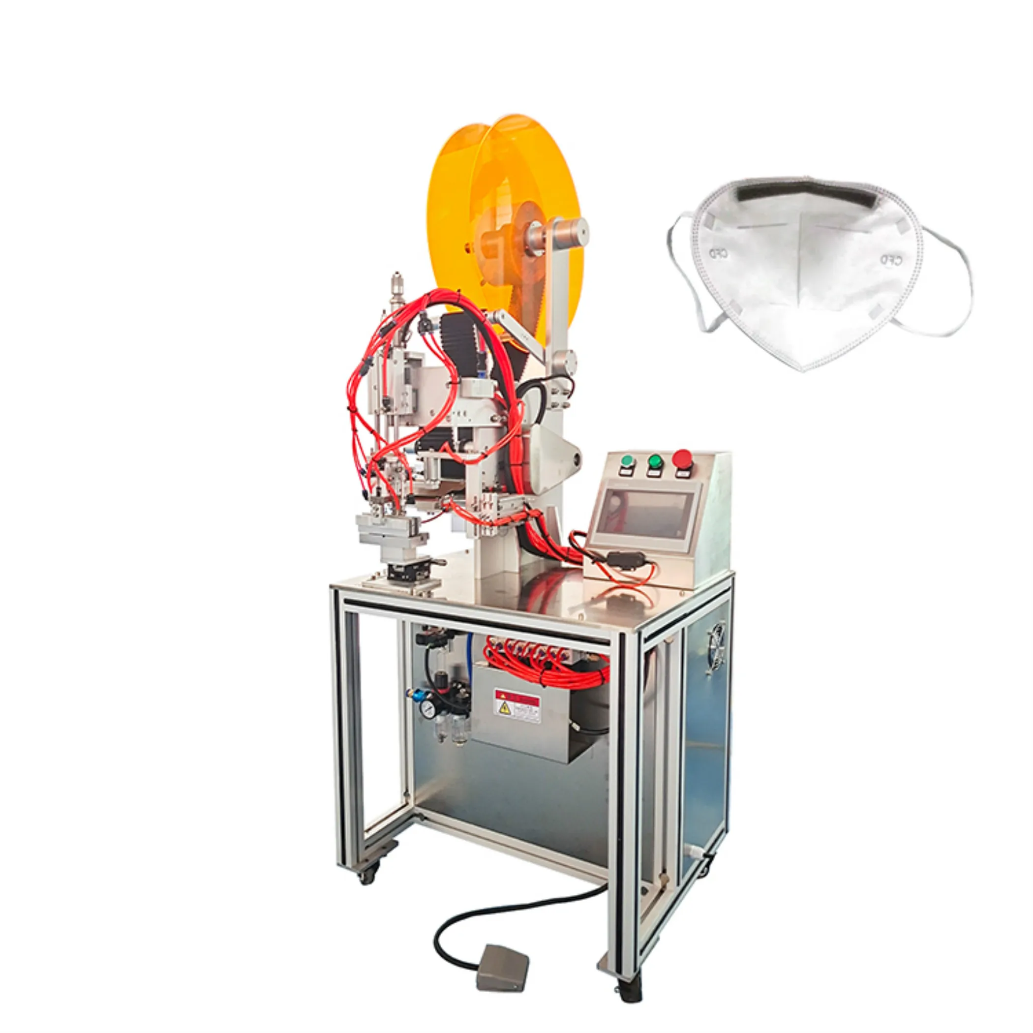 Sponge scourer making machine sponge pad ultrasonic welding machine N95 mask sponge sticking machine