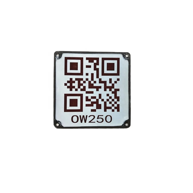 Permanent Metal Ceramic Barcode & QR Code Tag Internet Of Truck
