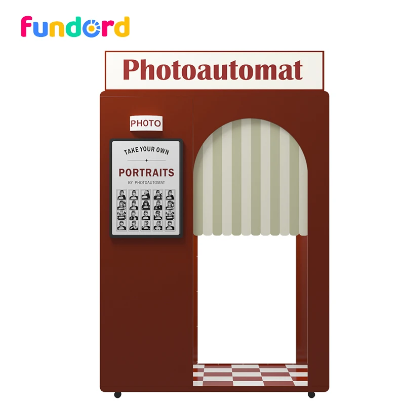 Fundord 2024 photo booth shell cabin photo booth machine with printer