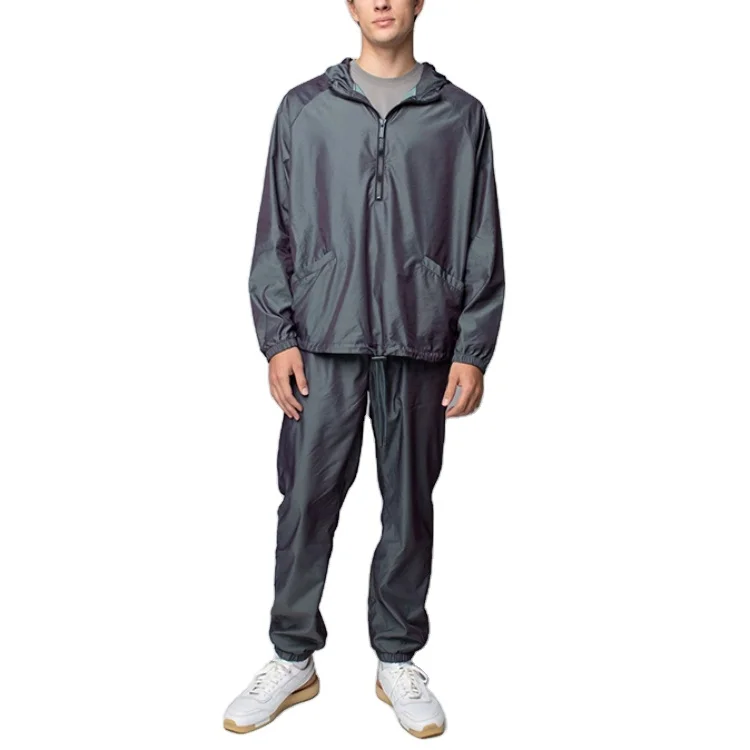 wholesale men unisex designers sweatsuit jogger tracksuit custom logo windbreaker nylon designers reflective tracksuits