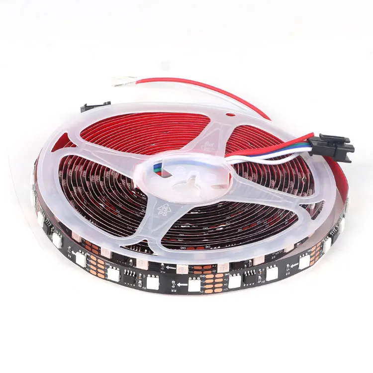 Изюминка 24 В, Одноцветный, 120 светодиодов, 2835 SMD, для бега на лошадях, 10 мм, WS2811 IC, Светодиодная лента для домашнего декора
