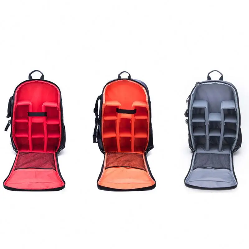 Waterproof Side Tripod Carrier Inside Foam Padded Dividers Camera Photography Backpack With Earphone Hole