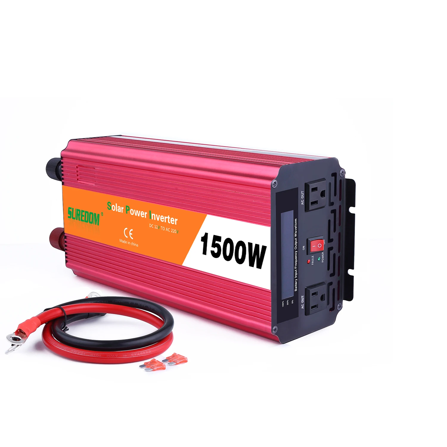 Лучшая цена 1500 Вт преобразователь напряжения постоянного тока 24 В до 110 переменного автомобильный