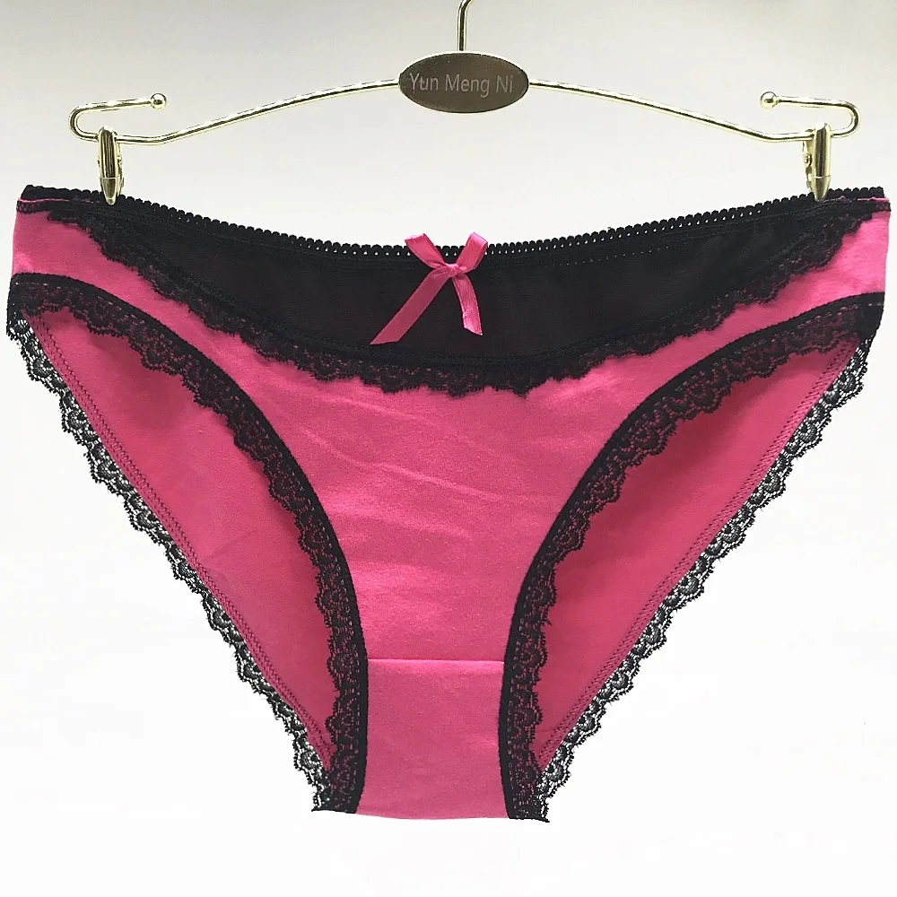 High cut brief mesh with cotton fabric sexy girls inner wear panty