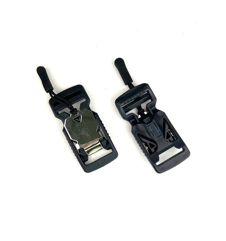 2021 New Design Utility Bag Parts Belt Buckle Magnet Belt Buckle Clear Plastic Eco-friendly Customized ISO Quick Release Buckle