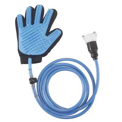 
 Массажные силиконовые перчатки для ванны с пятью пальцами, трубка для распыления воды, регулируемая щетка для ванны, душа  