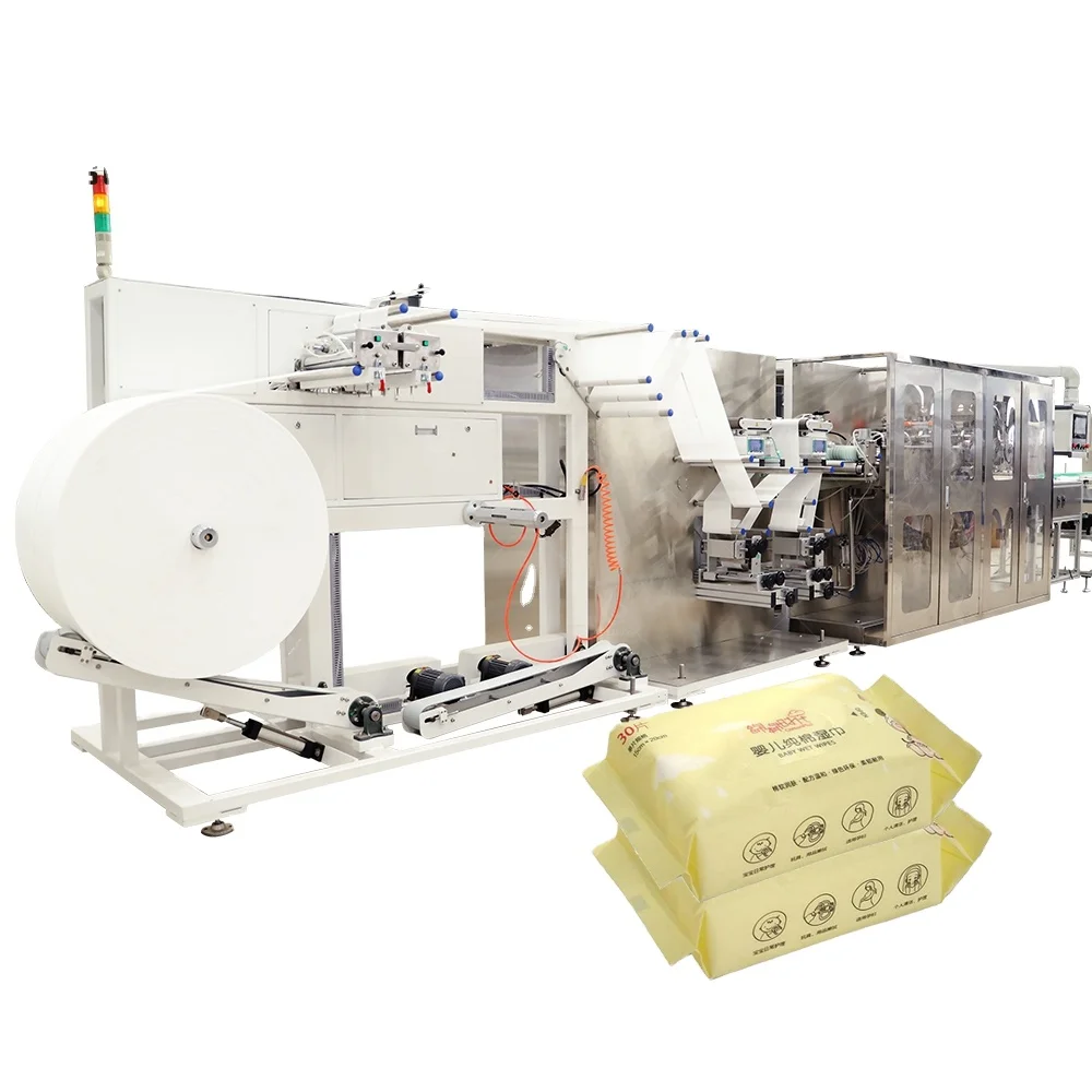 High Speed 20 Pieces Wet Wipes Machine Portable Wet Tissue Packing Machine for Child Pocket Tissue Maker