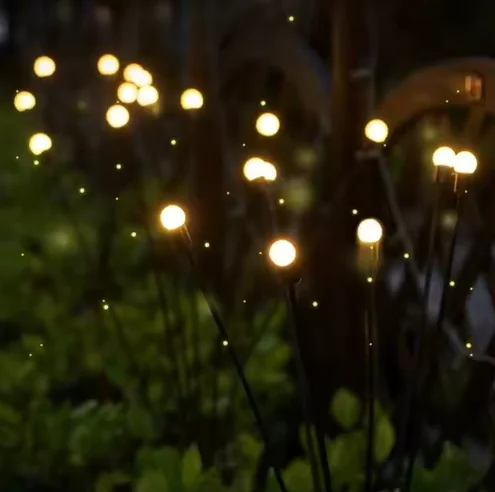 Factor Price Hot Sale IP65 Waterproof Garden Courtyard Lights Outdoor Optical Fiber Landscape Led Ball Lighting