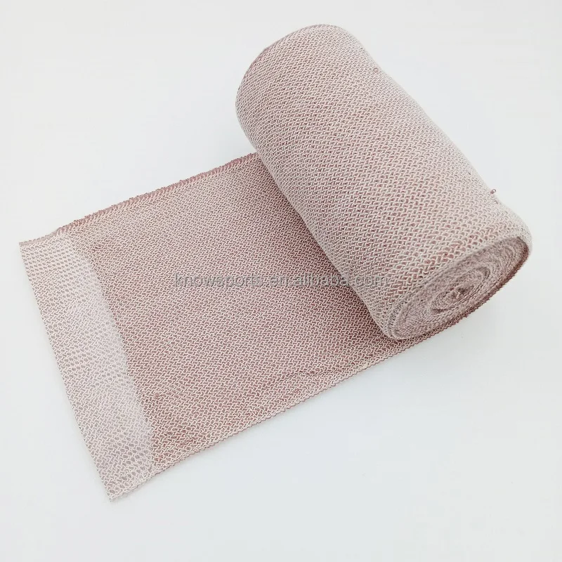 Compression Bandage with 45% Stretch, 66% Cotton & 34% Polyamide, 10cm Wide x 5m Long Roll