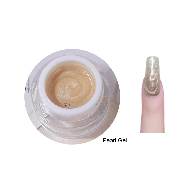 New Product  High Quality Create Your Brand Glitter Color Pearl Metallic Nail Gel Polish