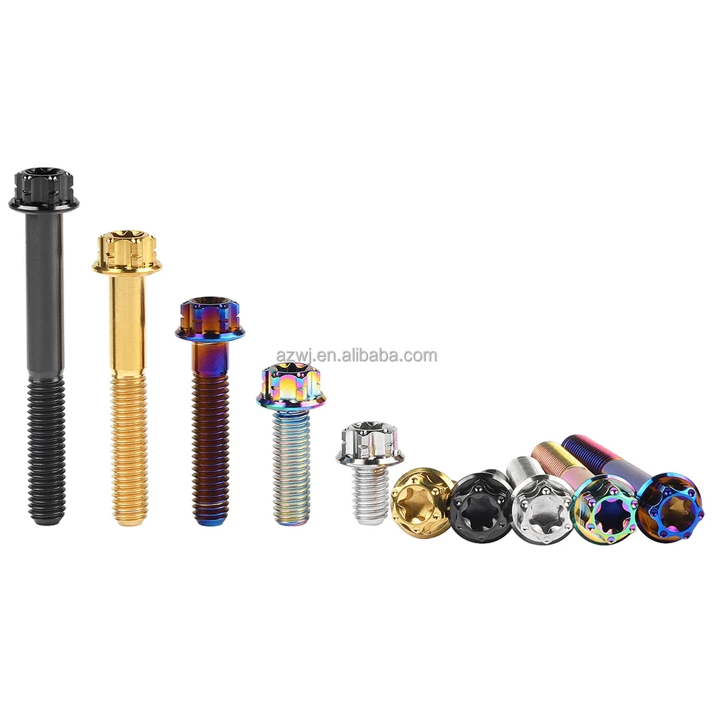 M8 M10 M12 Gr2 Gr5 из углеродистой стали baut титановые болты m8 и гайки сплава шестигранные полировальные с шестигранной головкой Винты
