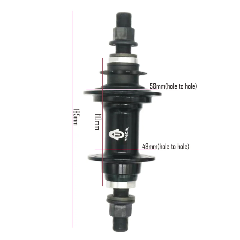TAOZIK XH02 Dirt Jumper Bike Bush Bmx Cassete hub 5 Bearings 36 Holes  Ratchet Sealed Bearing BMX Hub