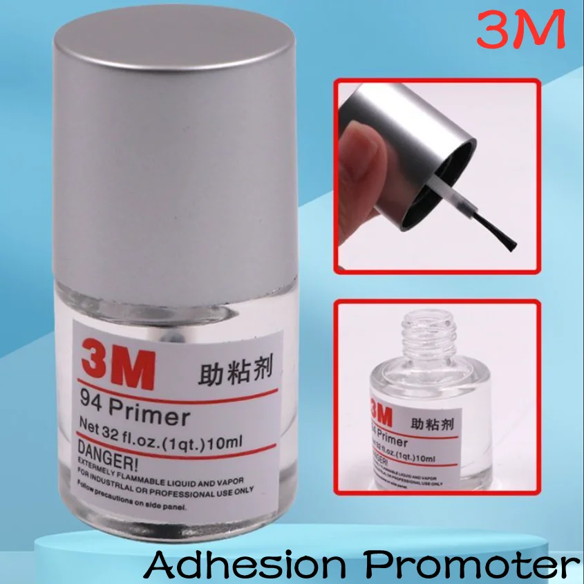 3M 94 Adhesion Promoter Super Primer Tape Primer Glue Enhancers Strong Car Foam Tape Adhesive Surface Treatment Agent 10ml