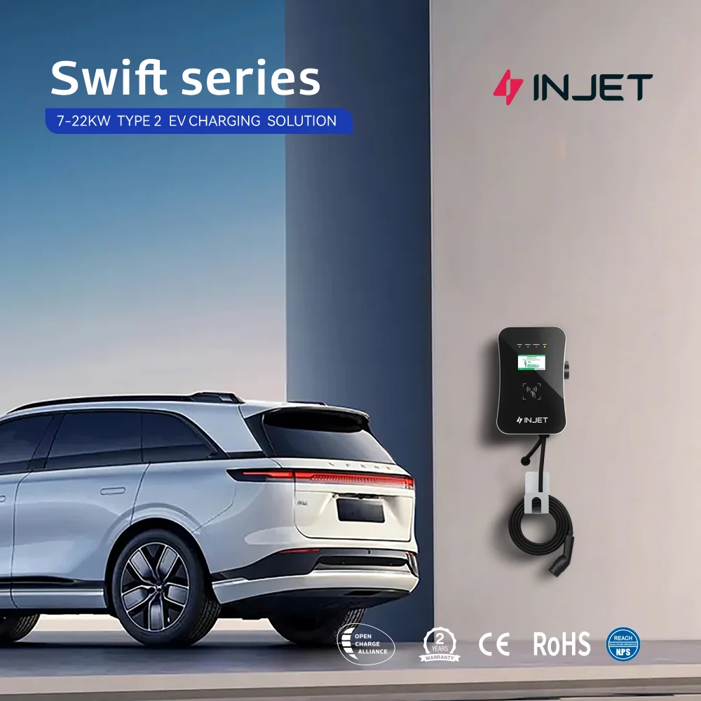 2024 New Smart Electric Vehicle Car Charger APP Electric Car Charger 7kw Type 2 EV Charger Wallbox