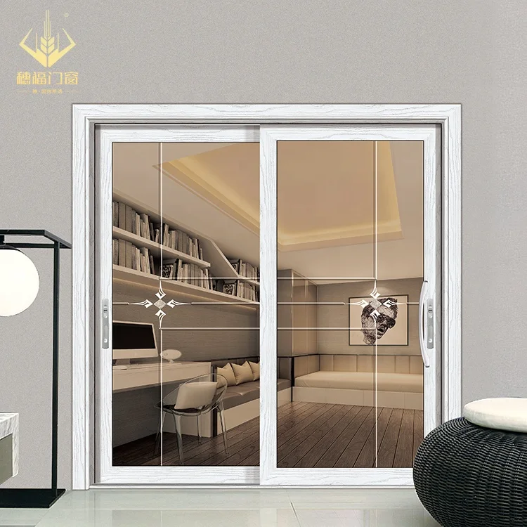 Wholesale modern house main entrance sliding door design hinges glass door