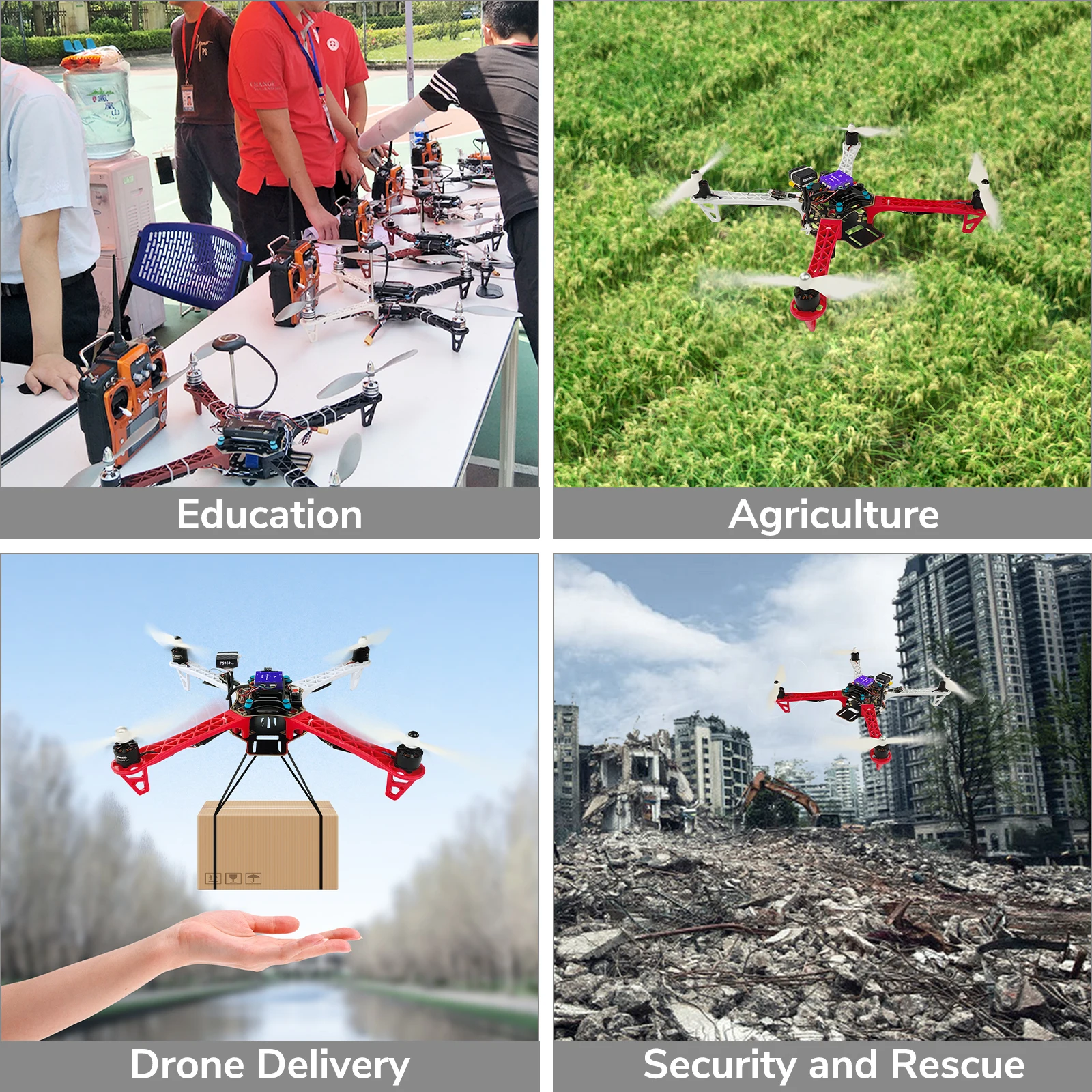 8 inch 450mm RC Drone Full Kit DIY Quadcopter F450 with More Stable Flight Controller Radiolink Crossflight and GPS TS100