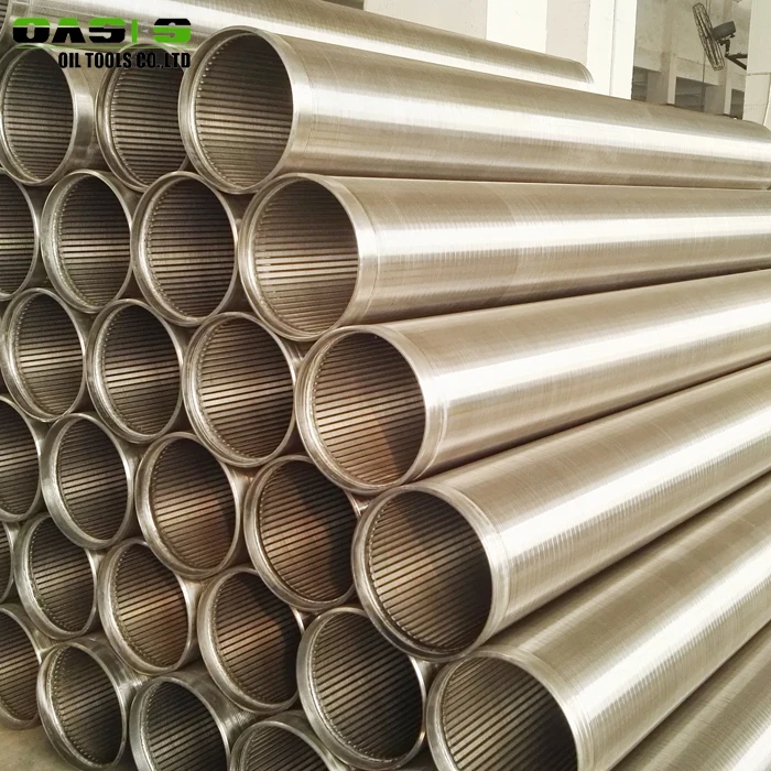 stainless steel wire wrapped water well casing and screens/thread coupling/welded ring/ bare end
