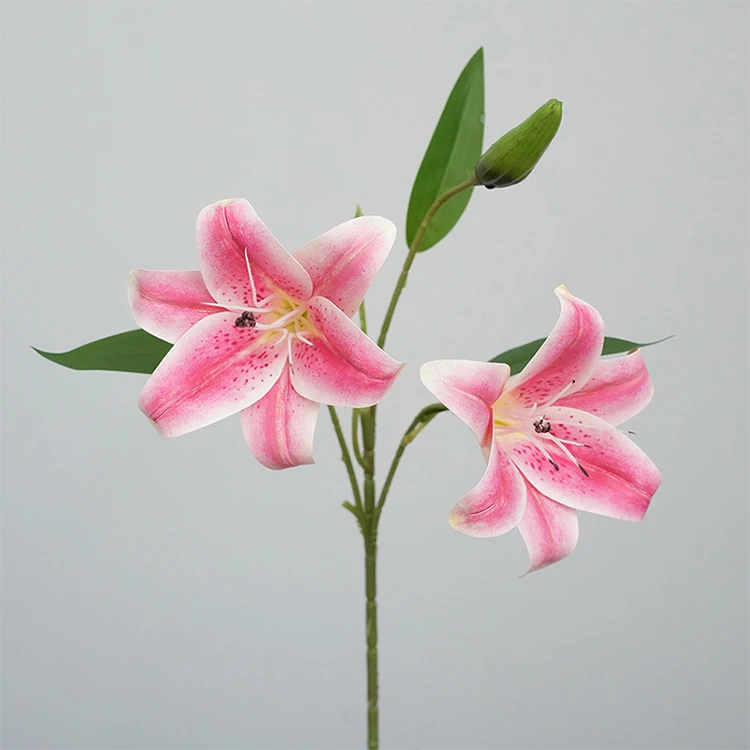 Popular sells wholesale flowers for decoration wedding real touch artificial lily flower