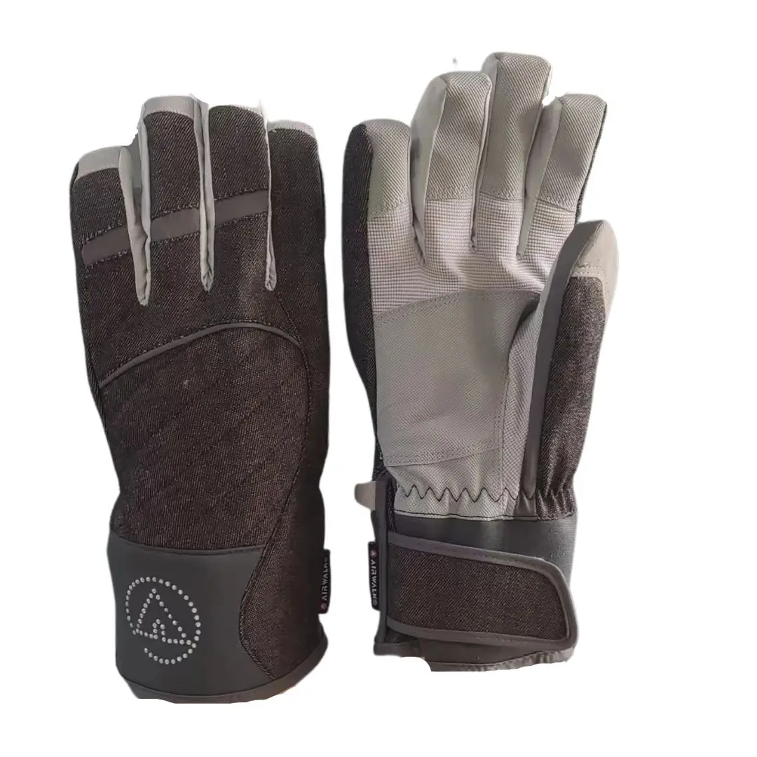 Winter ski gloves outdoor cycling cold-proof gloves double-layer protection customized by manufacturers.