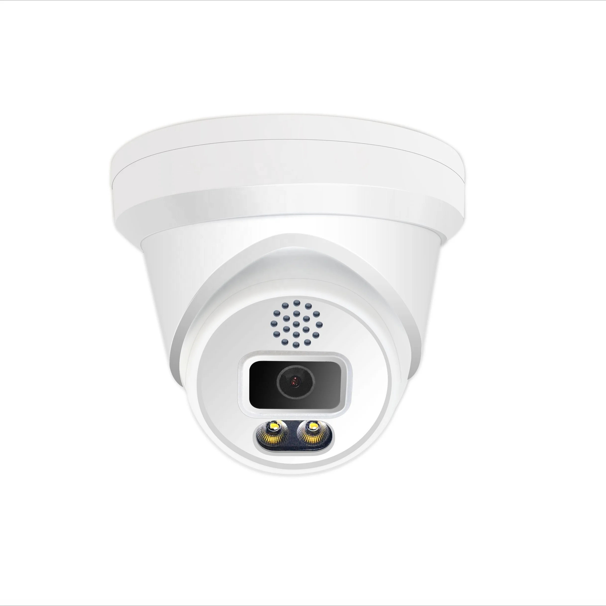 6MP  H.265 Vision Turret Dual Light Camera F1.6 Lens two way video  IP POE Camera plug and play with Hik POE NVR