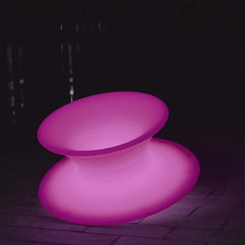 16 Rgb Color Changing Illuminated Peg-Top Spin Chair Lighting Holiday Show Public Space Decoration Magic Led Spun Rotating Chair