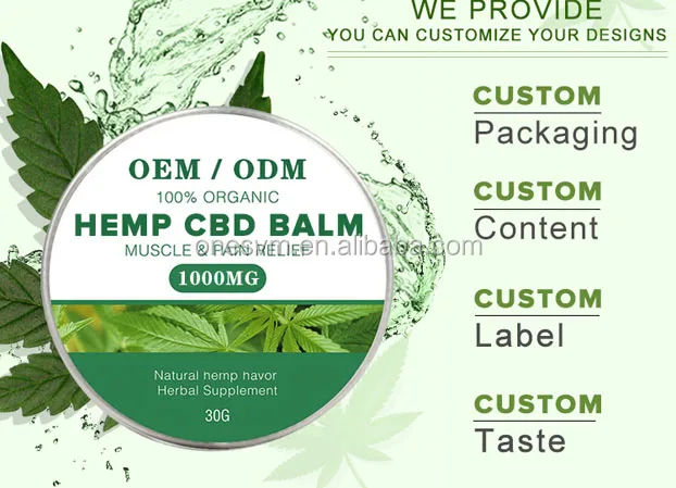 All Natural Ointment Extract, Relieves Body Discomfort, High Quality Hemp Balm
