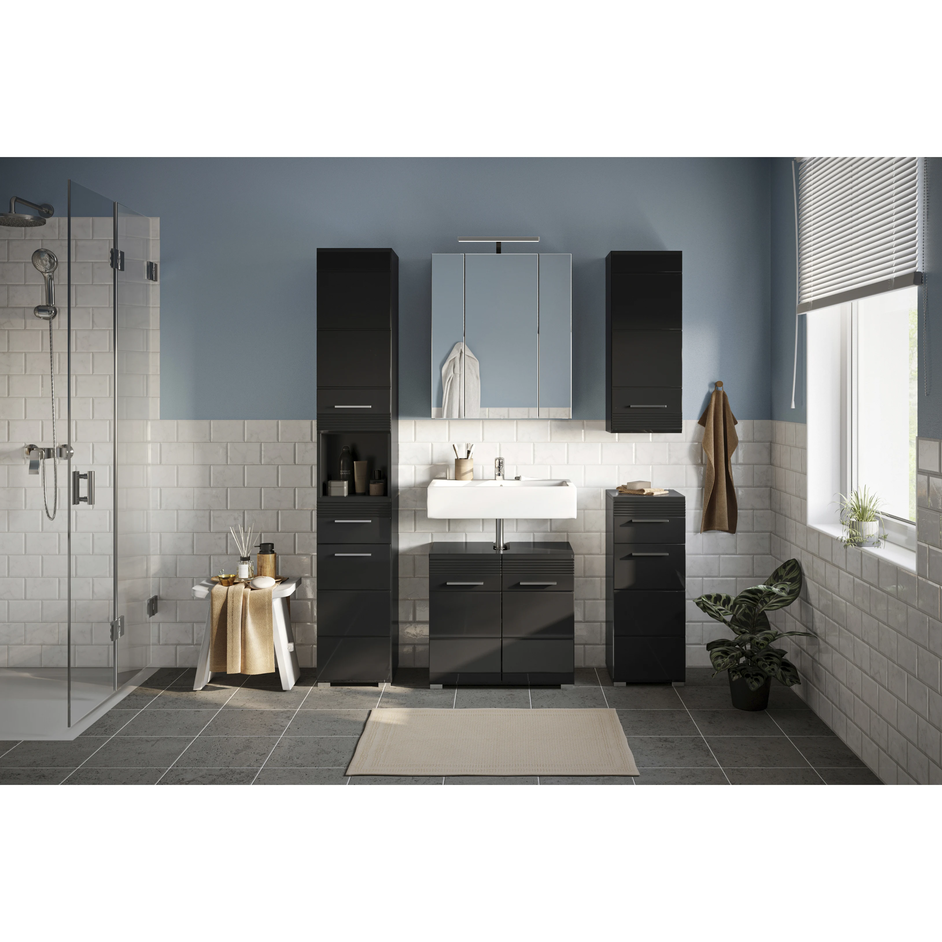 Bathroom Furniture Vanity Cabinet Sink German Design X18B5B01
