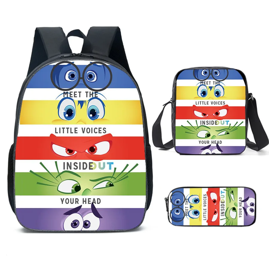 Inside Out 2 Backpacks Mochila School Backpack Cartoon School Bags for Boys Girls Large Capacity Anime Game Children Backpack
