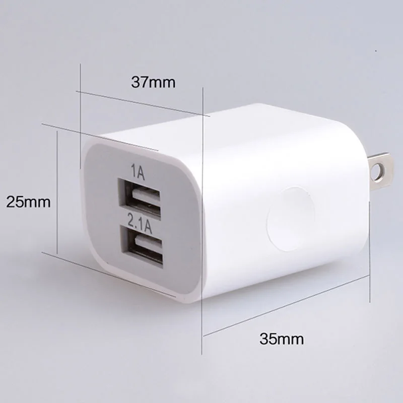 10W Dual Usb 2 Ports Charger Type C Phone Fast Charger US EU AU UK Phone WallCharger For Phone
