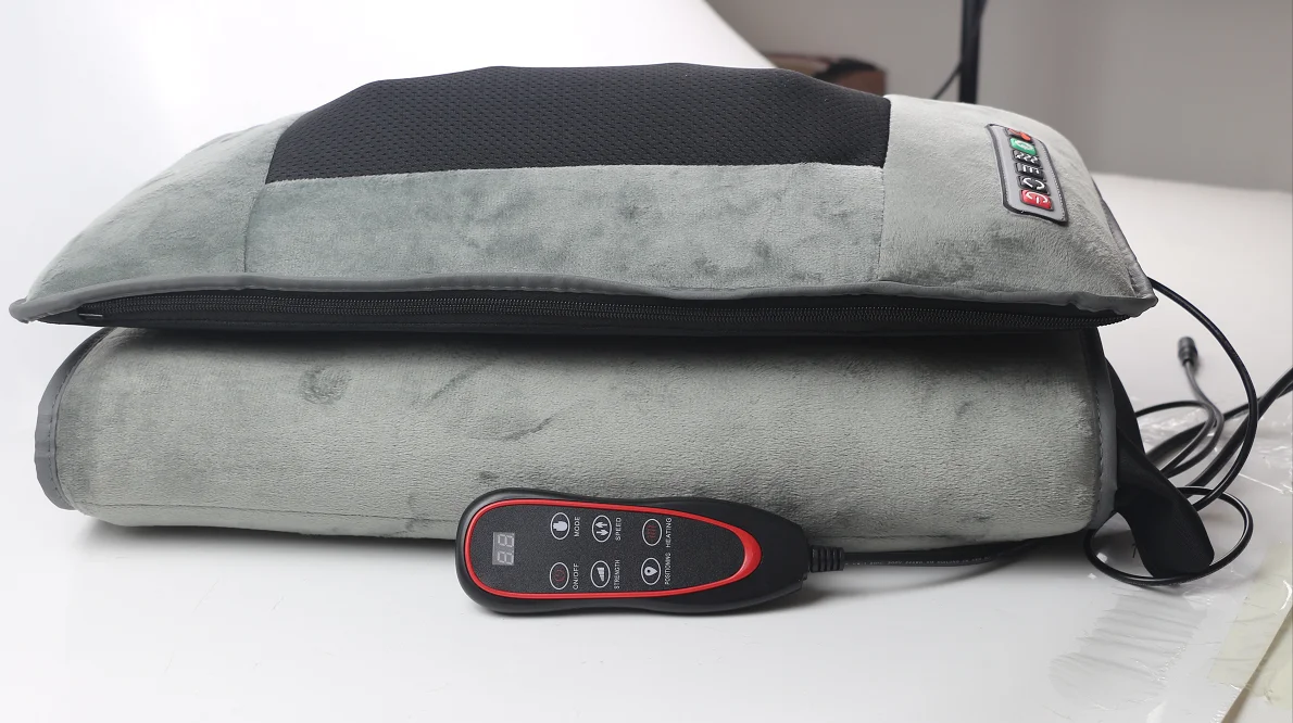 Brand Massage Mat Memory Foam Cushion with 9 Vibrating Motors Heating Pads Kneading Neck Massage