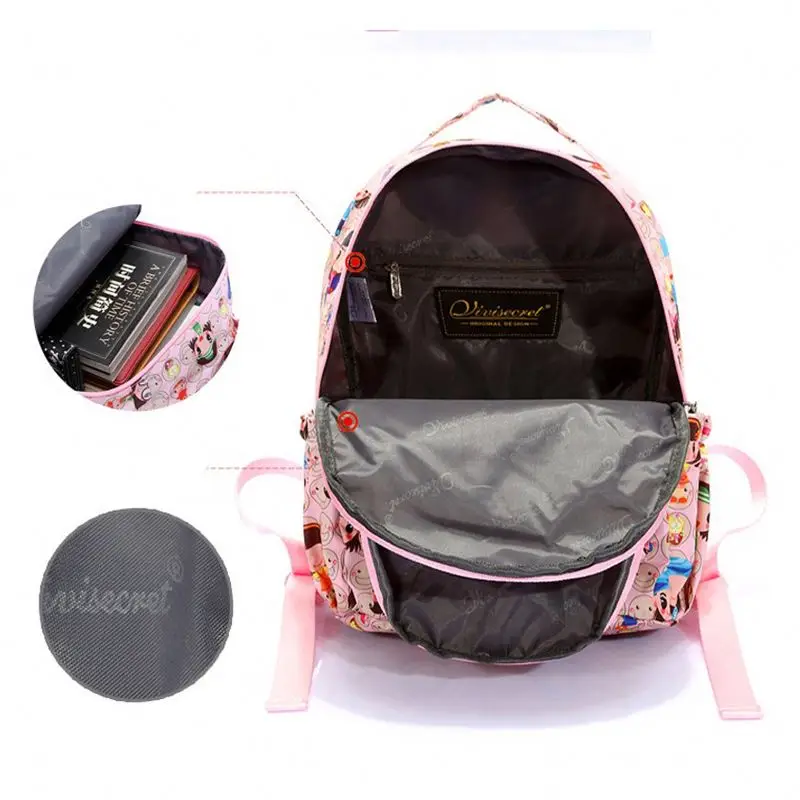 school bags cartoon printing outdoor activity backpack children beautiful schoolbags