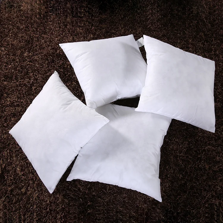 
China white square adult home hotel zhejiang sofa non woven pillow 