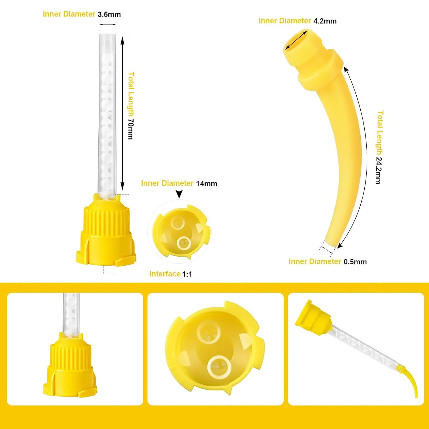 Стоматологические пластиковые одноразовые стоматологические насадки для смешивания одноразовая силиконовая резиновая головка