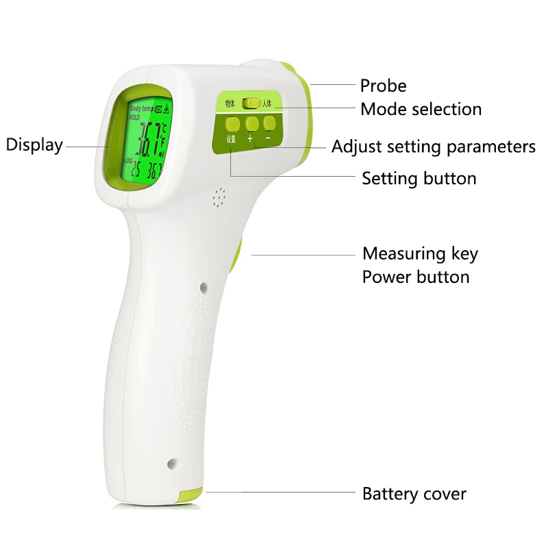 Factory directly selling digital infrared thermometer non-contact for baby digital  Quick shipping