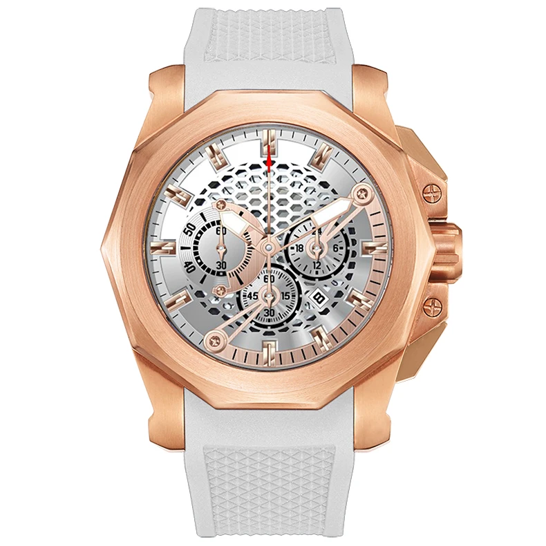 Hot Selling 10ATM Sport Mens Metal Watch Japan Movt Watch with Customer Logo Watches Chrono Oem