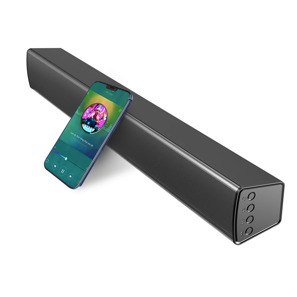 Тонкая звуковая панель 40 Вт, цифровой оптический аудиовыход со светодиодным дисплеем, Оригинальные звуковые панели Bluetooth для ТВ, видео, музыки