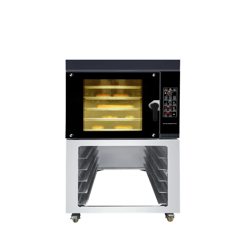 mini rotary oven baking machine bakery oven 5 trays industrial electric convection baking oven