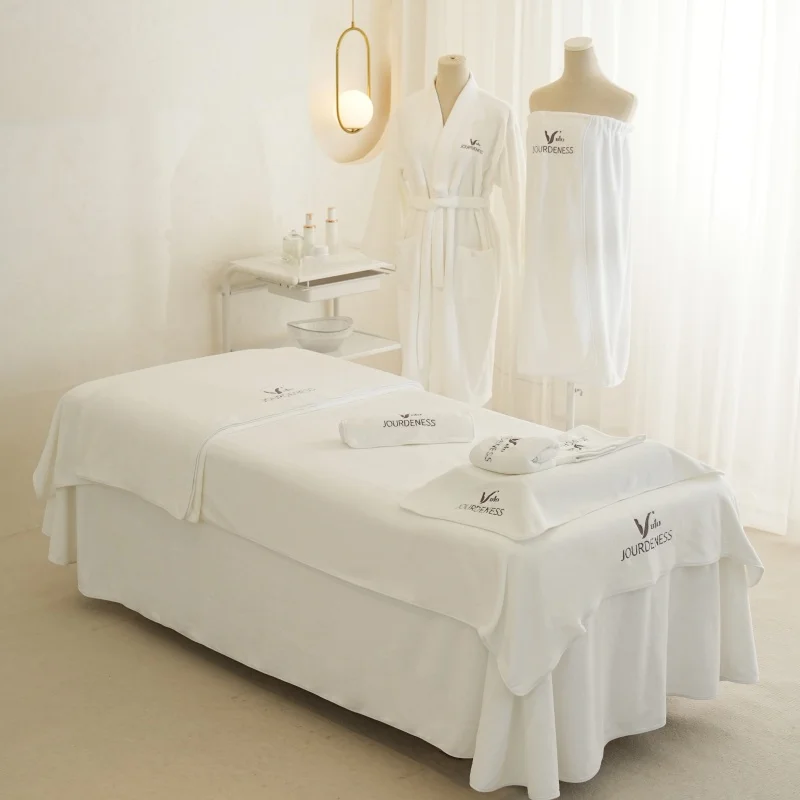 Higher quality Super Absorbent Beauty Salon Massage Bed towel set Quick Dry Microfiber 7pcs Spa Esthetician Facial Towel