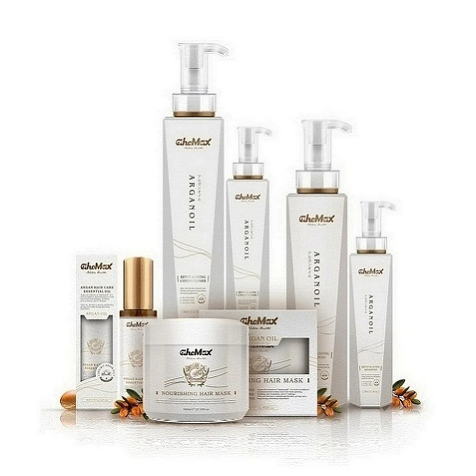 Private Label Sulphate Free Vegan Natural Organic Argan Oil Hair Care Shampoo And Conditioner Set Nourishing