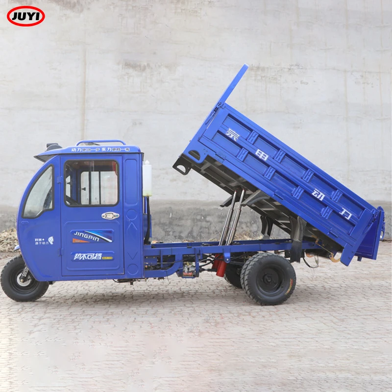 Custom Service Semi Closed Electric Fuel Tricycle cargo Three-Wheeler With Shed gas oil three-wheeled motorcycle