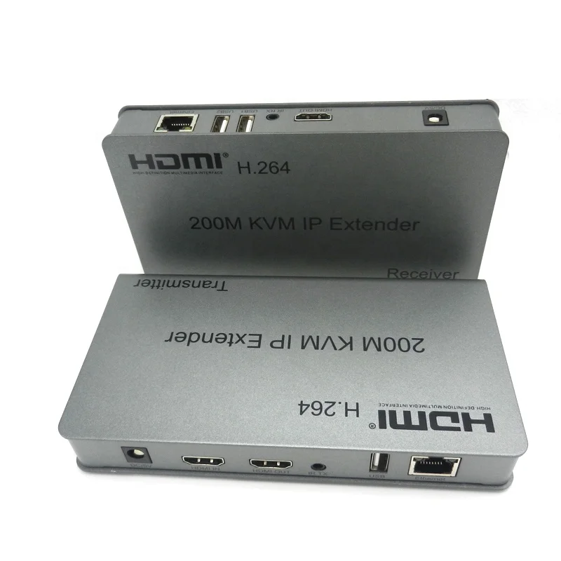  200 м через lan cat5e/cat6 ethernet кабель KVM HDMI USB удлинитель hdmi