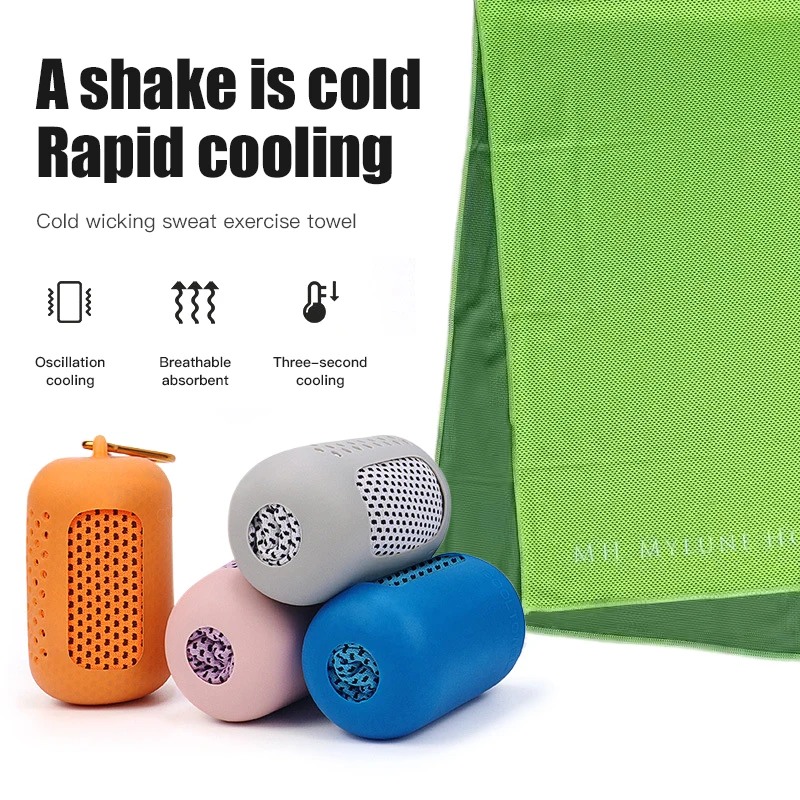 Custom Print Logo Microfiber cooling towels Gym Fitness Cooling Sport Towel Sweat Exercise Cooling Sports Towel