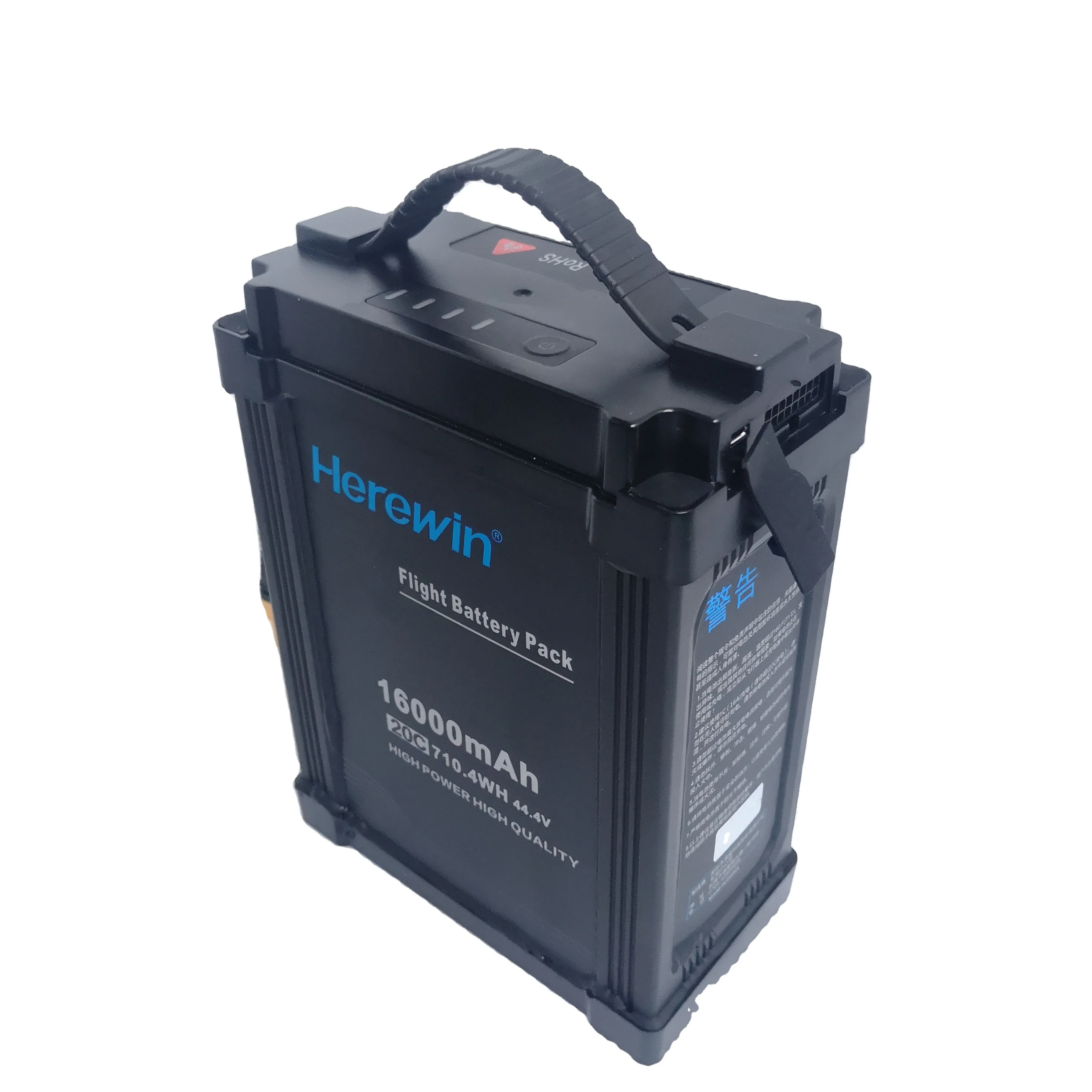 Herewin lifepo4 rechargeable batteries pack 16000mAh 44.4V 20C 12series intelligent Li-ion cell battery for quadcopter drone